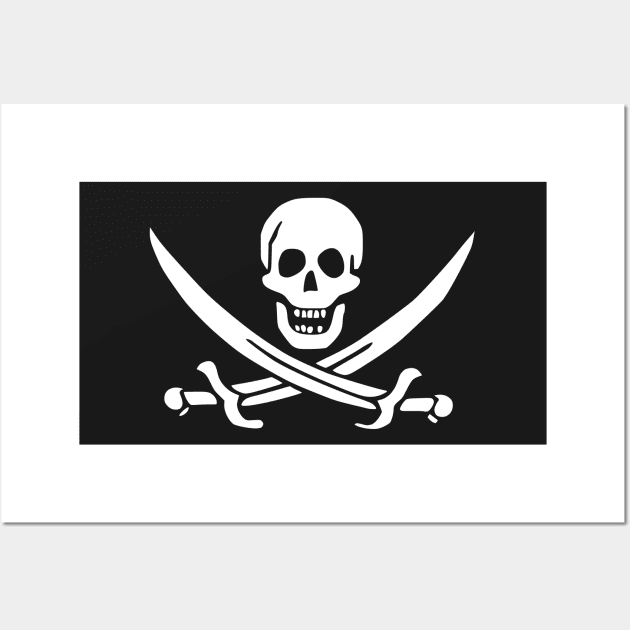 Calico Jack Rackham Flag Wall Art by jw608